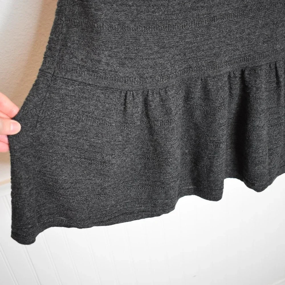 American Eagle Dress Knit Mini Sz M Pullover Minimalist Neutral Preppy - Picture 6 of 16